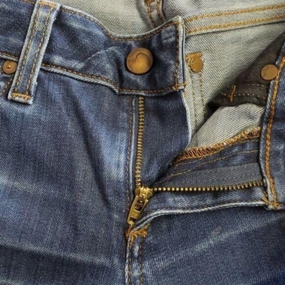 Joe's Honey Logo Cory Washed‎ Distressed Blue Sz 25x31 Jeans w Pockets - Picture 6 of 12